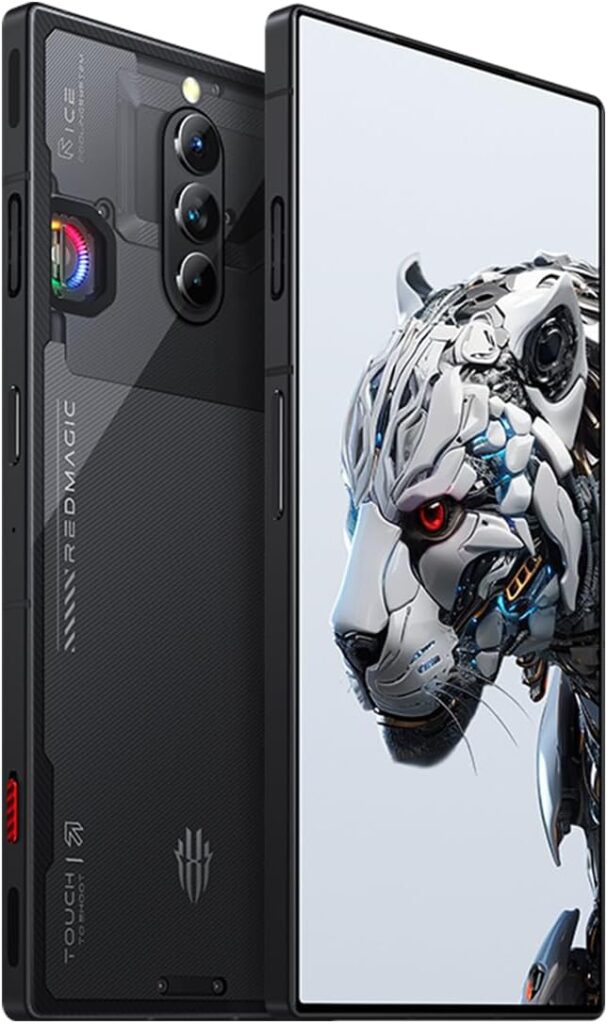 Nubia REDMAGIC 8S Pro 120Hz Móvil Gaming, Smartphone Android 5G, 16GB RAM+512GB ROM, Snapdragon 8 Gen 2, 6.8" AMOLED FHD Pantalla, 6000mAh Teléfono Gaming, 50MP Cámara, 65W Cargador, Dual-Sim Transparente